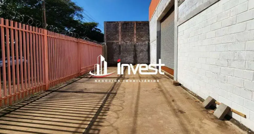 Disponível para locação, galpão de esquina localizado na área industrial do bairro Jd. Maracanã.