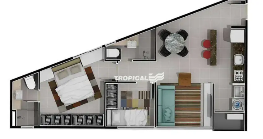 Apartamento com 2 dormitórios à venda, 54 m² por R$ 499.182,56 - Victor Konder - Blumenau/SC