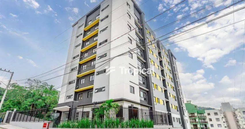 Apartamento com 2 dormitórios para alugar, 62 m² por r$ 2.990,00/mês - escola agrícola - blumenau/sc