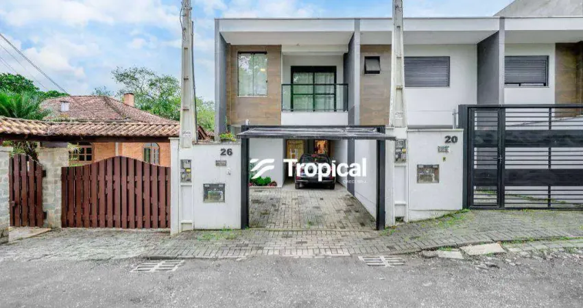 Sobrado com 3 dormitórios à venda, 156 m² por r$ 899.000,00 - velha - blumenau/sc