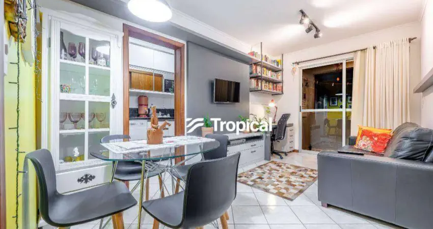 Apartamento com 1 dormitório à venda, 55 m² por r$ 430.000,00 - victor konder - blumenau/sc