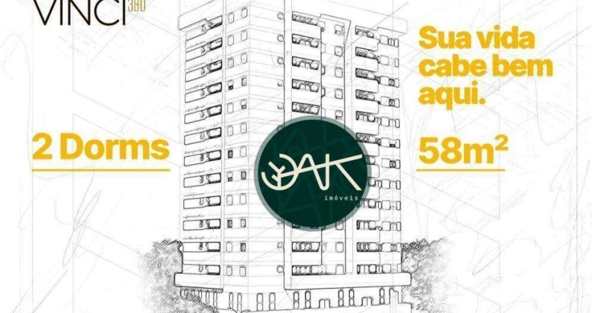 Apartamento com 2 dormitórios à venda, 61 m² por R$ 460.000,00 - Parque Industrial - São José dos Campos/SP