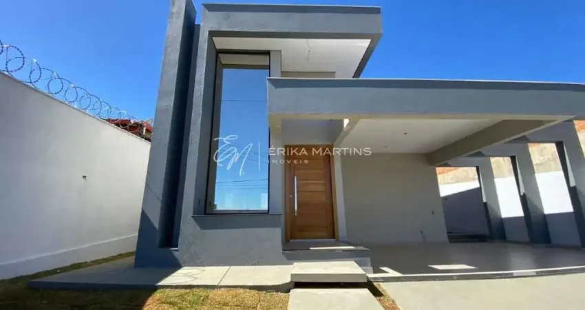 Casa 03 quartos 01 é uma suíte com closet no bairro vila dos ipês - lagoa santa/mg