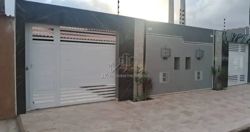 LINDA CASA NOVA EM ITANHAÉM, 3 DORMITÓRIOS, SUITE, PISCINA E CHURRASQUEIRA - R$ 379 MIL