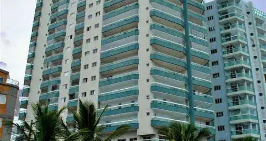Apartamento com 02 dormitórios todo mobiliado e decorado , frente mar e lazer completo no caiçara.