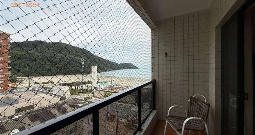 Canto do Forte - pé na areia, apartamento amplo com vista e prédio frente mar no canto do forte.