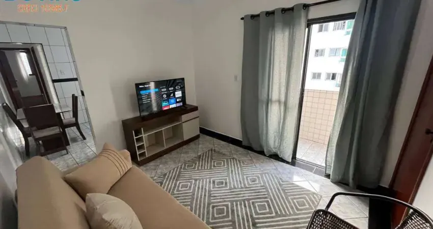 279MIL A VISTA - 1 DORMITÓRIO COM SACADA SEMI MOBILIADO ELEVADOR PRAIA DA VILA GUILHERMINA