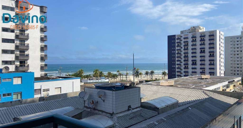 420mil a vista  - apartamento vista mar - há 150m da praia da ocian 3 quartos um suite sacada elevador