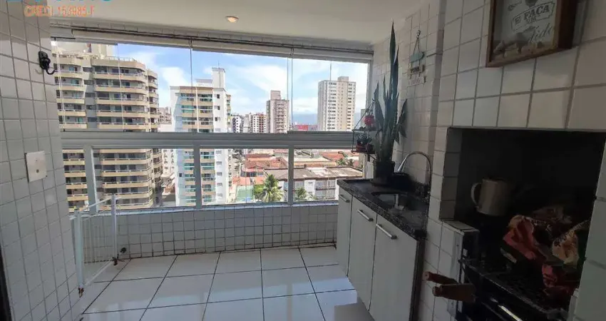 Belissimo Apartamento - 2 Dormitórios sendo1 Suite, Sacada Gourmet Com Churrasqueira a Carvão-  2 Vagas de Garagem - Lazer com Piscina - Na Praia da Vila Tupi