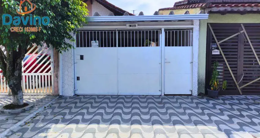 221mil de entrada saldo direto - casa geminada 2 dormitórios 1 suite quintal com area gourmet, maracana praia grande sp.