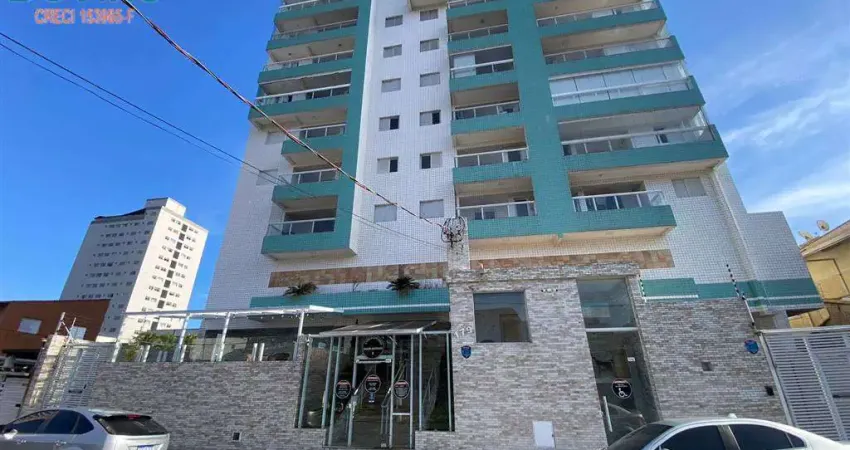Apartamento com sacada gourmet a 170m da praia – 2 dormitórios (1 suíte) e vaga de garagem!