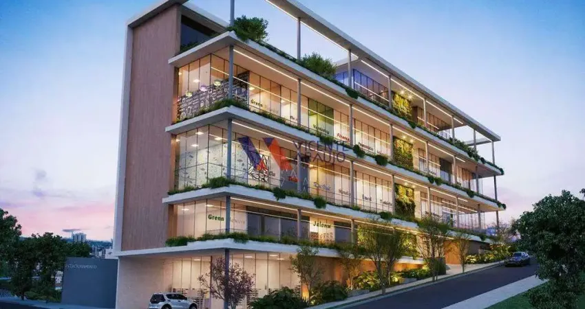 Jardim Mall: Lojas comerciais no coração do Jardim da Cidade com rooftop exclusivo.