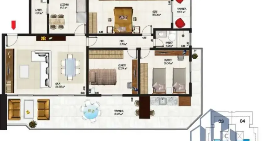 Apartamento com 3 quartos à venda na Avenida Costazul, 1500, Costazul, Rio das Ostras