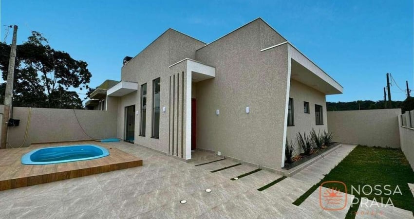 Casa com 3 dormitórios à venda, 88 m² por R$ 500.000,00 - Princesa do Mar - Itapoá/SC