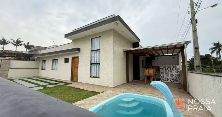 Casa com 3 dormitórios à venda, 77 m² por r$ 689.000,00 - princesa do mar - itapoá/sc
