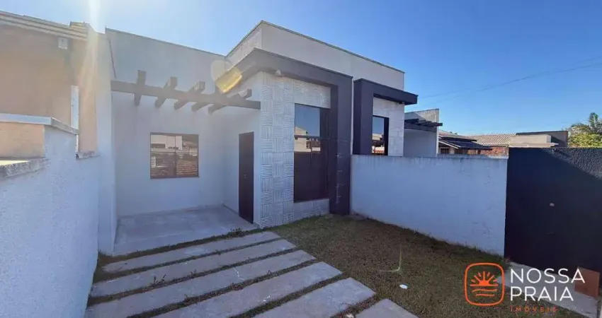 Casa com 3 dormitórios à venda, 80 m² por r$ 420.000,00 - cambiju - itapoá/sc