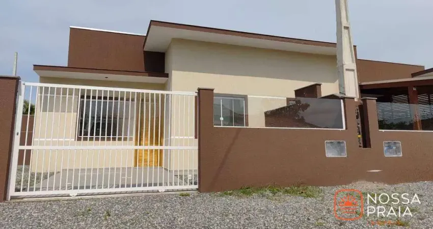 Casa com 2 dormitórios à venda, 71 m² por r$ 295.000,00 - cambiju - itapoá/sc