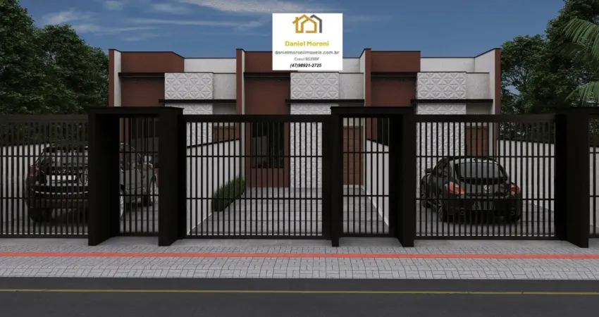 Lindo geminado térreo com 2 quartos no bairro boa vista - joinville