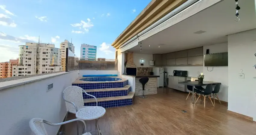 QD 101 Linda Cobertura com Terraço, churrasqueira, ofurô com aquecedor, hidromassagem, reformada, com 2 vagas e excelente localização