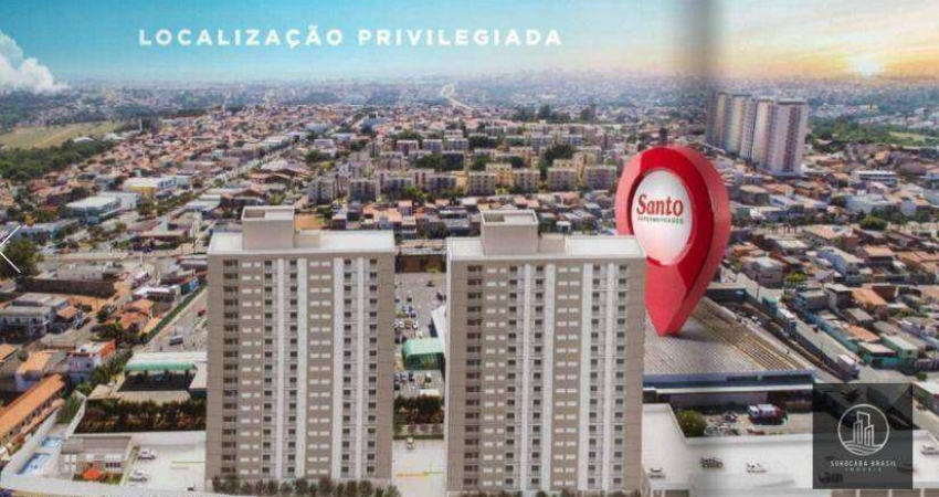 Apartamento com 2 dormitórios à venda, 50 m² por R$ 192.000,00 - Jardim Abatiá - Sorocaba/SP
