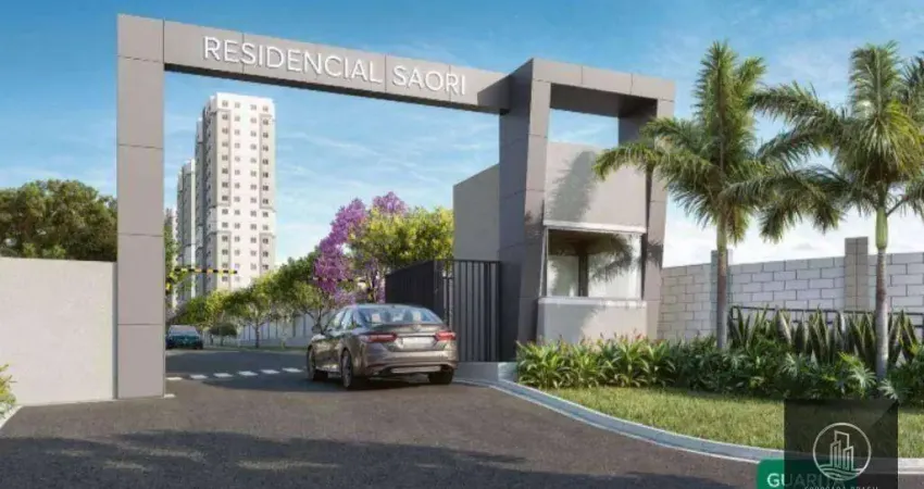Apartamento lançamento Residencial Saori  com 2 dormitórios à venda, 43 m²- Jardim Novo Horizonte - Sorocaba/SP