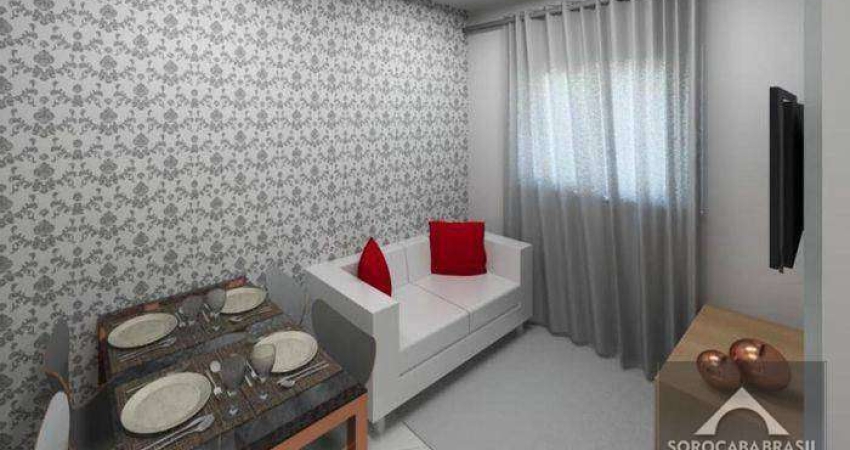 Apartamento com 1 dormitório à venda, 26 m² por R$ 170.000,00 - Wanel Ville - Sorocaba/SP