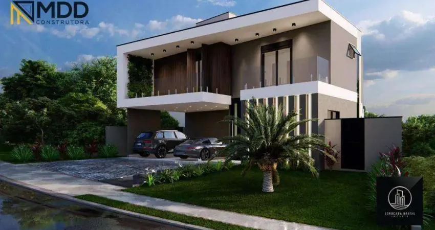 Sobrado com  5 sobrados à venda, 355 m² por r$ 3.640.000 - alphaville nova esplanada i - votorantim/sp