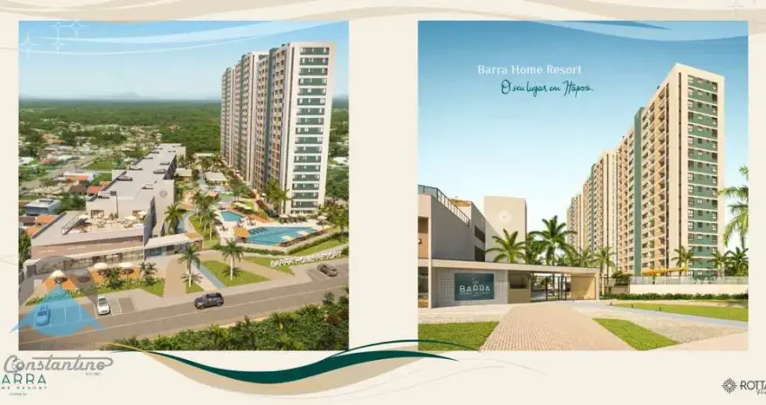 Barra home resort lançamento itapoá: frente mar apartamentos com 3 á 2 quartos disponiveis com suíte