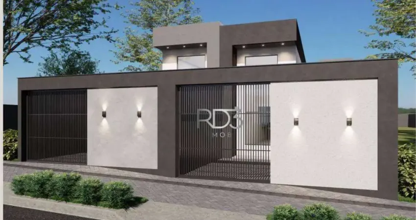Casa geminada em construção, com 3 dormitórios à venda, 82 m² por R$ 370.000 - Jardim Maria Luiza - Londrina/PR.