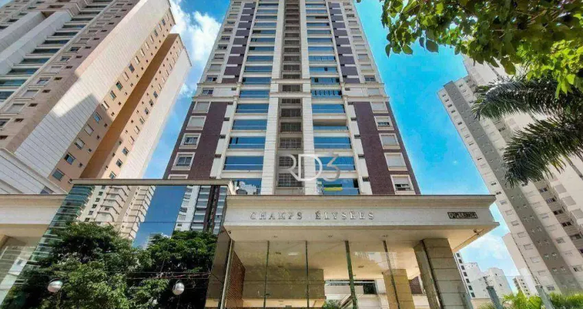 Apartamento com 3 dormitórios para alugar, 130 m² por r$ 9.500,00/mês - edifício champs élysées residence - londrina/pr