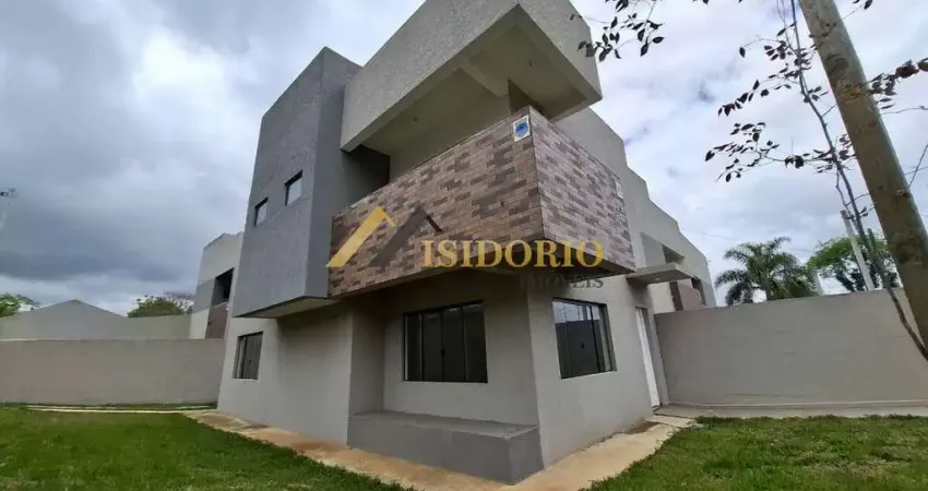 Excelente sobrado novo!!! 03 qtos., suíte, amplo quintal, lazer