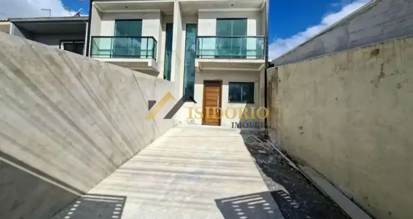 Sobrado frente para rua no campo de santana! 03 quartos, sacada