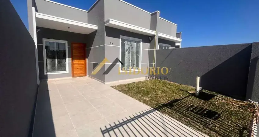 Casa nova no fazenda rio grande! 03 quartos, amplo terreno!!