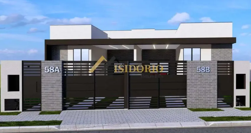 Casa nova alto boqueirão! pé direito duplo, 03 quartos, suíte