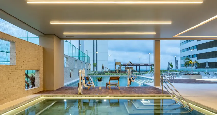 No cais, andar alto, 4 suites, 4 vagas, lazer completo, pronto para morar