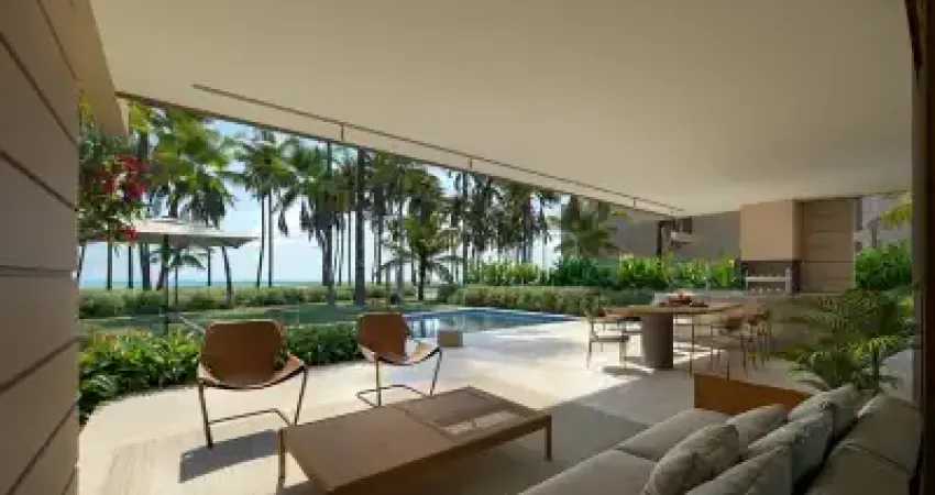 Azzul - lançamento na praia dos carneiros, 4 quartos, pé na areia ao lado do bora bora