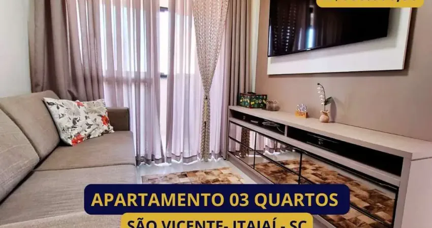Apartamento para Venda em Itajaí, São Vicente, 3 dormitórios, 1 suíte, 1 banheiro, 1 vaga