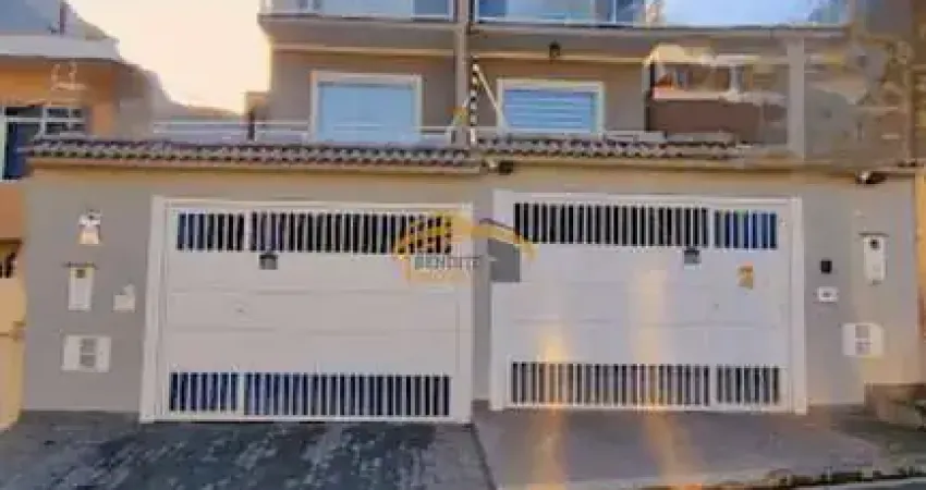Sobrado novo para venda, Bela Vista, Osasco, com 3 suítes, 4 vagas de garagens, quintal com churrasqueira, próximo a Cidade de Deus.