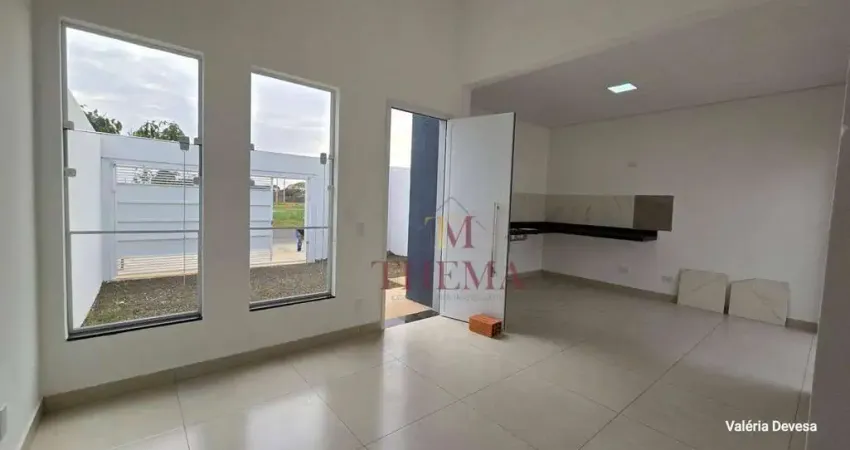 Casa com 2 dormitórios à venda, 63 m² - aparecida l - saltinho/sp