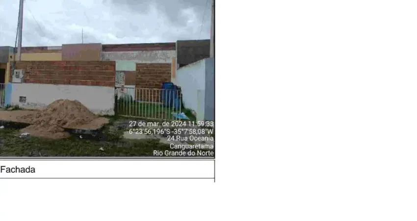 Oportunidade única em canguaretama - rn | tipo: casa | negociação: venda online | situação: imóvel