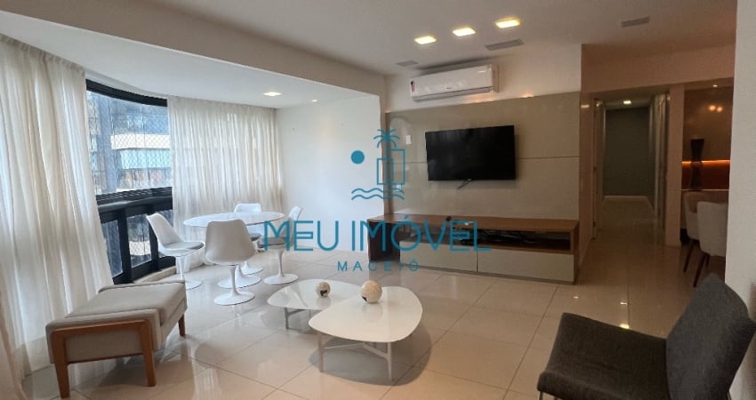 Apartamento 167m2, 4 suítes, 3 vagas de garagem, Segunda quadra da Praia em Jatiúca
