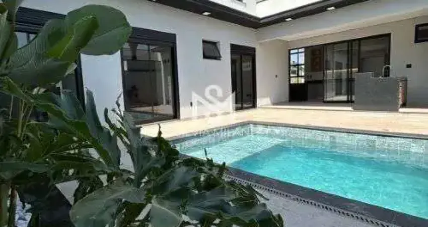 Condomínio Residencial Milano Indaiatuba/SP - Casa com 03 suítes, escritório e piscina no Condomínio Residencial Milano em Indaiatauba/SP