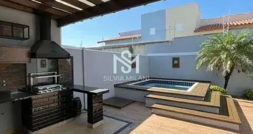 Condomínio Bréscia Residencial - Casa sobrado em Condomínio com 03 suítes, escritório e piscina-Indaiatuba/SP