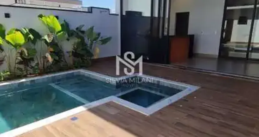 Condomínio Jardim Laguna - Indaiatuba/SP - Casa em Condomínio com 03 suítes, escritório e piscina - Indaiatuba/SP