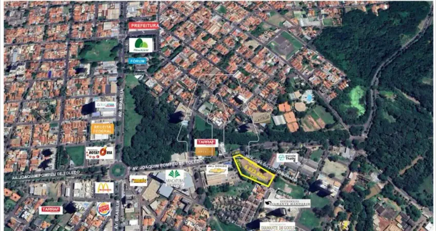 Terreno à venda na José do Couto Moraes, esquina com a Av. Joaquim Pompeu de Toledo, s/n, Parque Baguaçu, Araçatuba