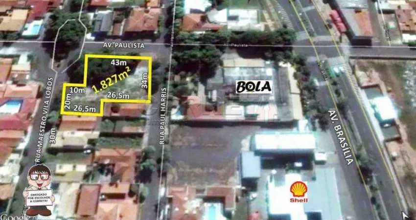 Terreno comercial para alugar na Maestro Villa Lobos, Jardim Nova Yorque, Araçatuba