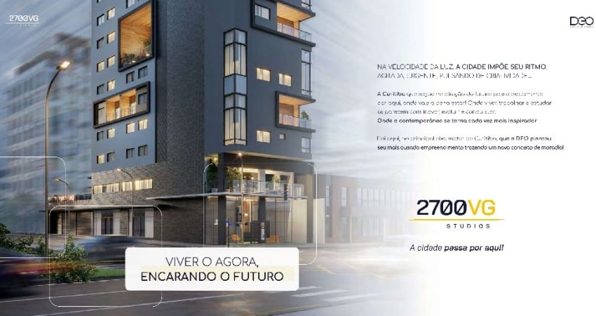 2700VG - Studios, 1 Dormitório e Lofts na Visconde de Guarapuava próximo ao Shopping Estação