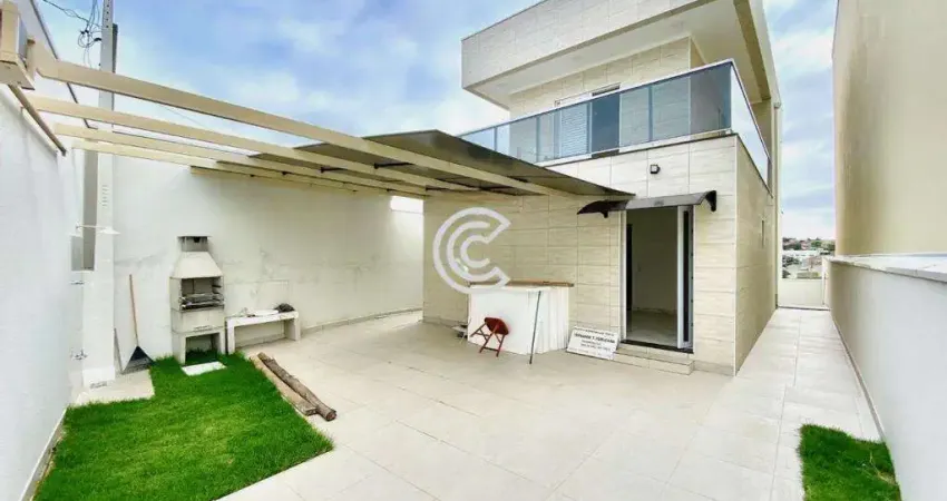 Sobrado à venda em campinas, residencial parque da fazenda, com 3 quartos, com 156 m²