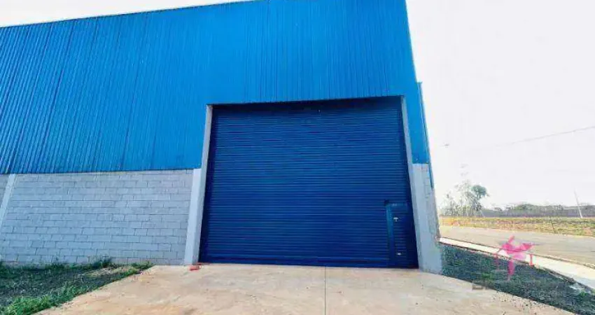 Barracão para alugar, 946 m² por r$ 11.600,00/mês - loteamento industrial anhanguera - leme/sp