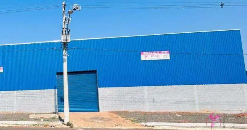 Barracão para alugar, 850 m² por r$ 10.600,00/mês - loteamento industrial anhanguera - leme/sp